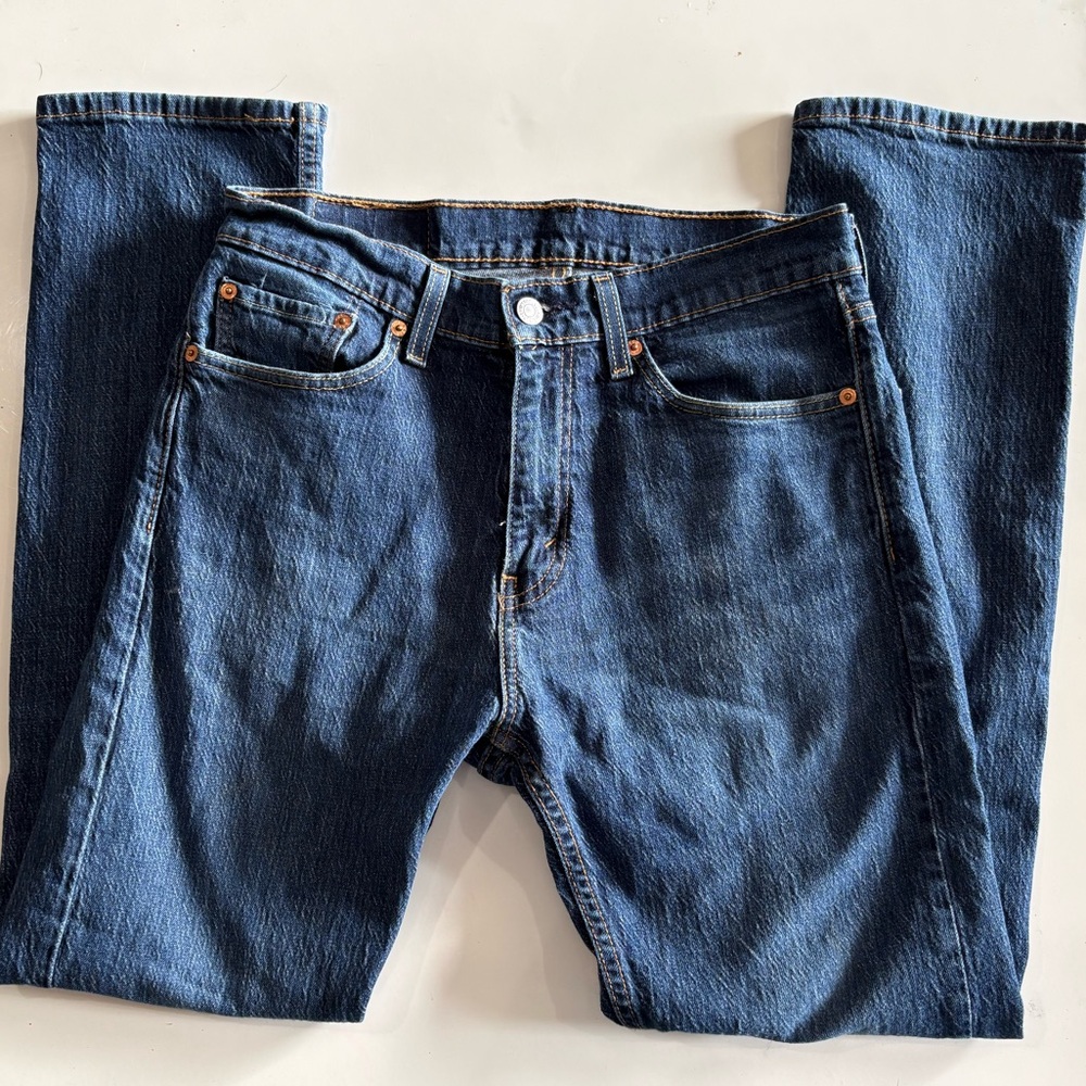 Levi's Dark Blue Straight-Leg Men's Jeans